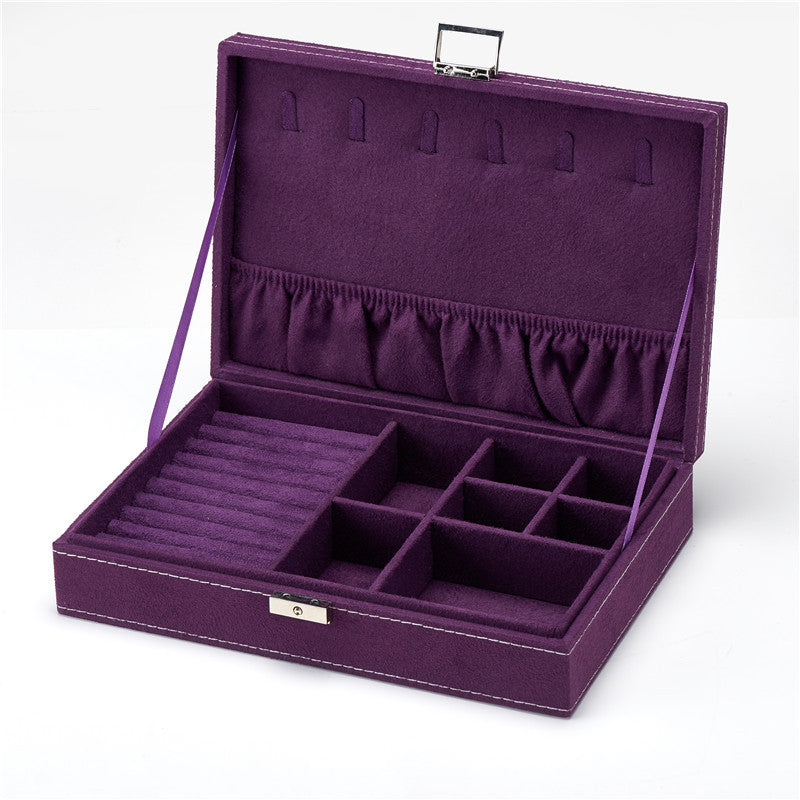 Flannel Jewelry Box Jewelry Storage Box Stud Earrings Ring Box Jewelry Necklace Display Box Ins Style Jewelry Box