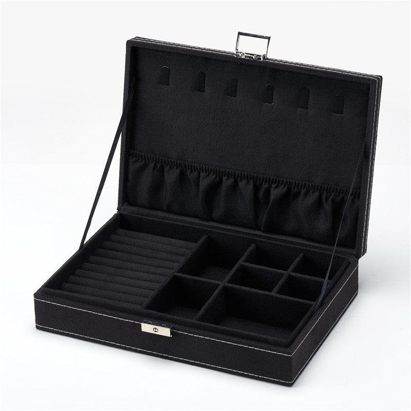 Flannel Jewelry Box Jewelry Storage Box Stud Earrings Ring Box Jewelry Necklace Display Box Ins Style Jewelry Box