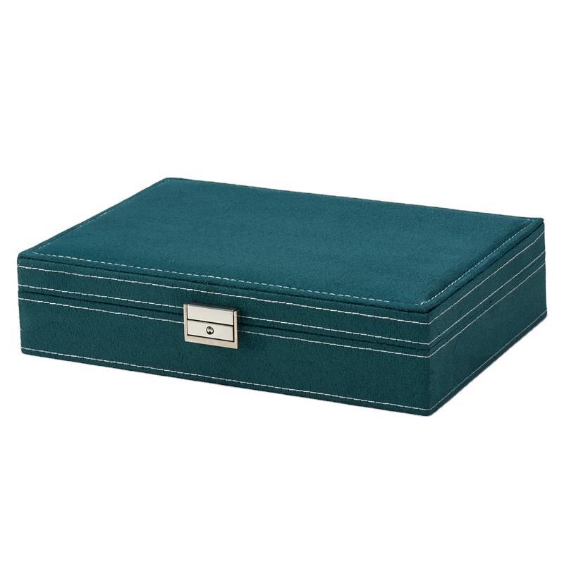 Flannel Jewelry Box Jewelry Storage Box Stud Earrings Ring Box Jewelry Necklace Display Box Ins Style Jewelry Box