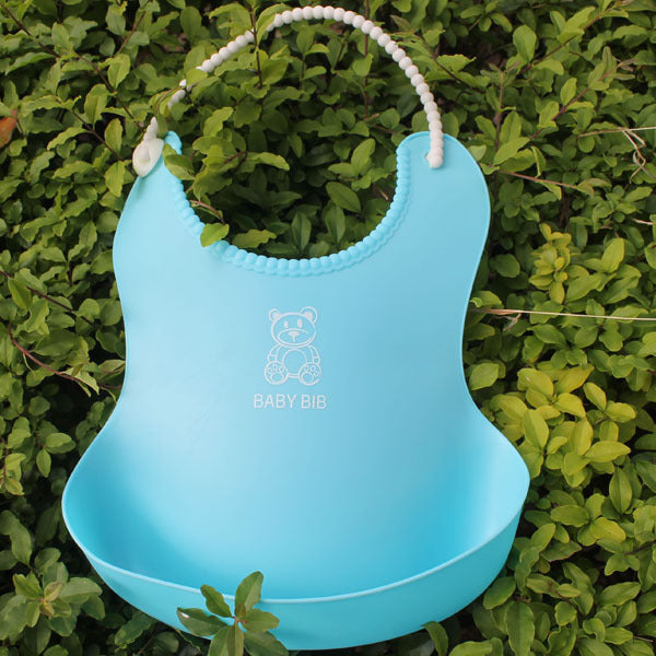 New Three-dimensional Waterproof Children's Eating Pocket Baby Imitation Silicone Bib Baby Bib Saliva Napkin Baby Eating Pocket