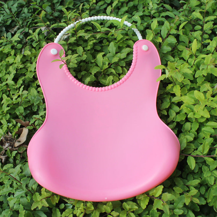 New Three-dimensional Waterproof Children's Eating Pocket Baby Imitation Silicone Bib Baby Bib Saliva Napkin Baby Eating Pocket