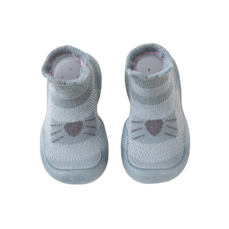 Summer Mesh Thin Cotton Baby Socks Non-slip Floor Socks Shoes Baby Class A Children Boat Socks Cotton Socks Toddler Shoes
