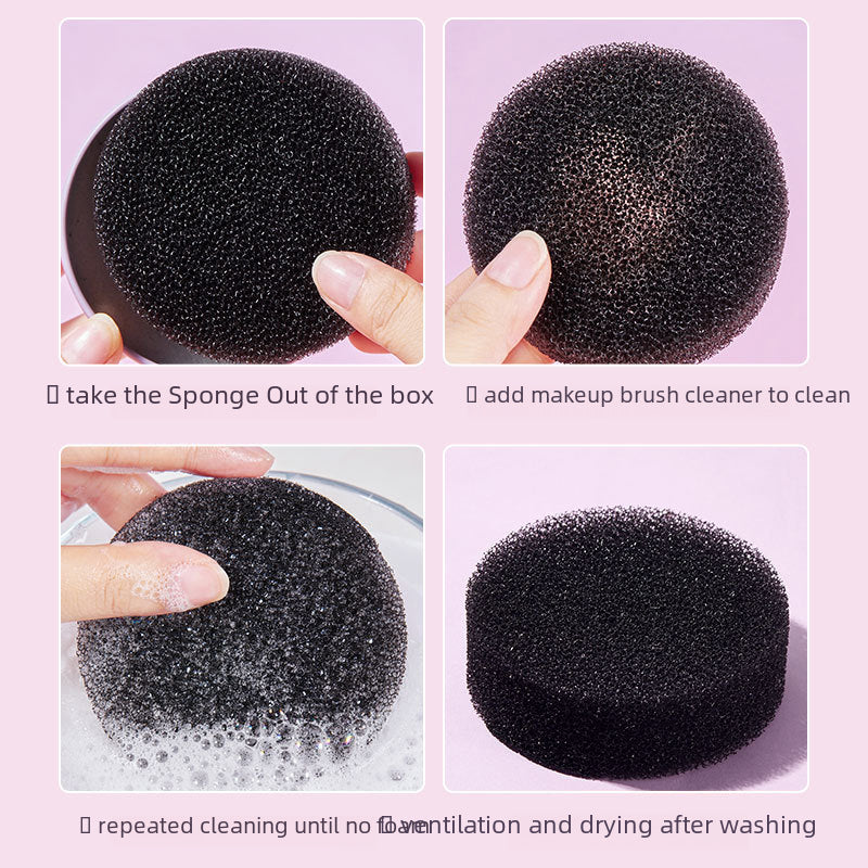 GECOMO Makeup Brush Cleaning Box Quick Cleaning Sponge Brush Disposable Dry Cleaning Box Cleaning Residual Powder Cleaning Tools