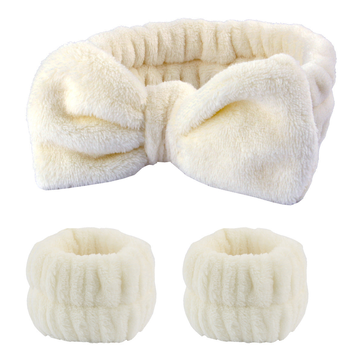 Plush Wristband Face Wash Spa Bracelet Spa Wristband Water-absorbent Sweat-absorbent Coral Velvet Waterproof Hairband