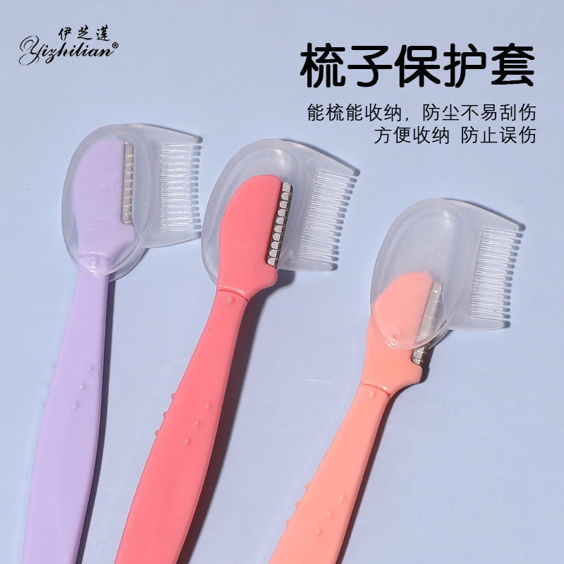 Bulk Brow Trimmer With Comb Straight Handle Beauty Tools Eyebrow Trimmer Beginners Eyebrow Trimmer With Protective Net Eyebrow Trimmer