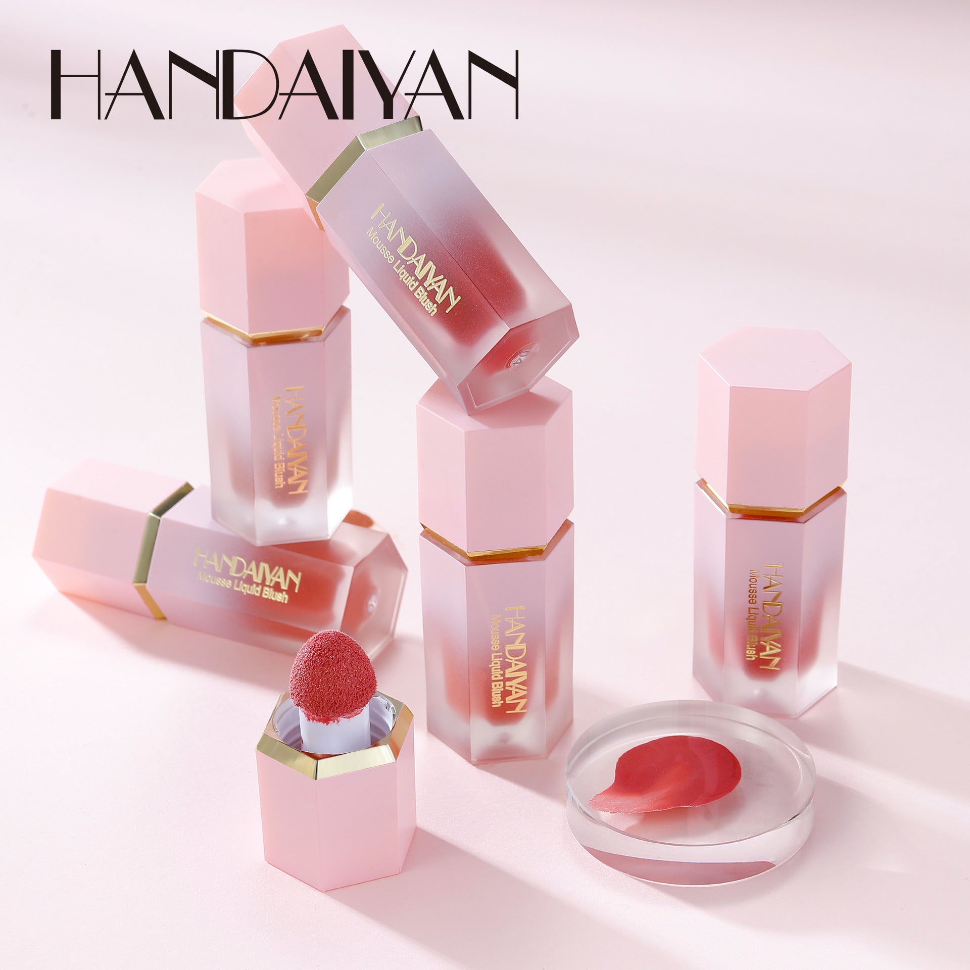 Handaiyan Liquid Blush Rosy Swelling Color Eye Shadow Repair Sun Red Female Face Rouge Water Cross-border Makeup