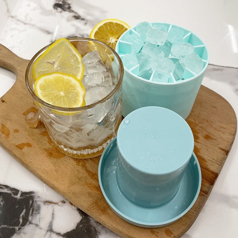 Pinch Cup Ice Lattice Silicone Cylinder Ice Cup Ice Mould Ice Bucket Ice Lattice Ice Box Household Homemade Crushed Ice