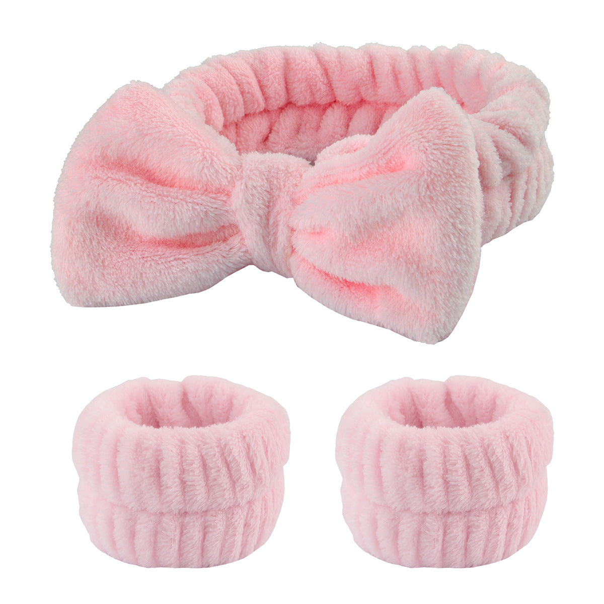 Plush Wristband Face Wash Spa Bracelet Spa Wristband Water-absorbent Sweat-absorbent Coral Velvet Waterproof Hairband