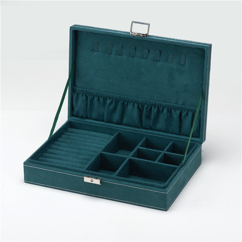 Flannel Jewelry Box Jewelry Storage Box Stud Earrings Ring Box Jewelry Necklace Display Box Ins Style Jewelry Box