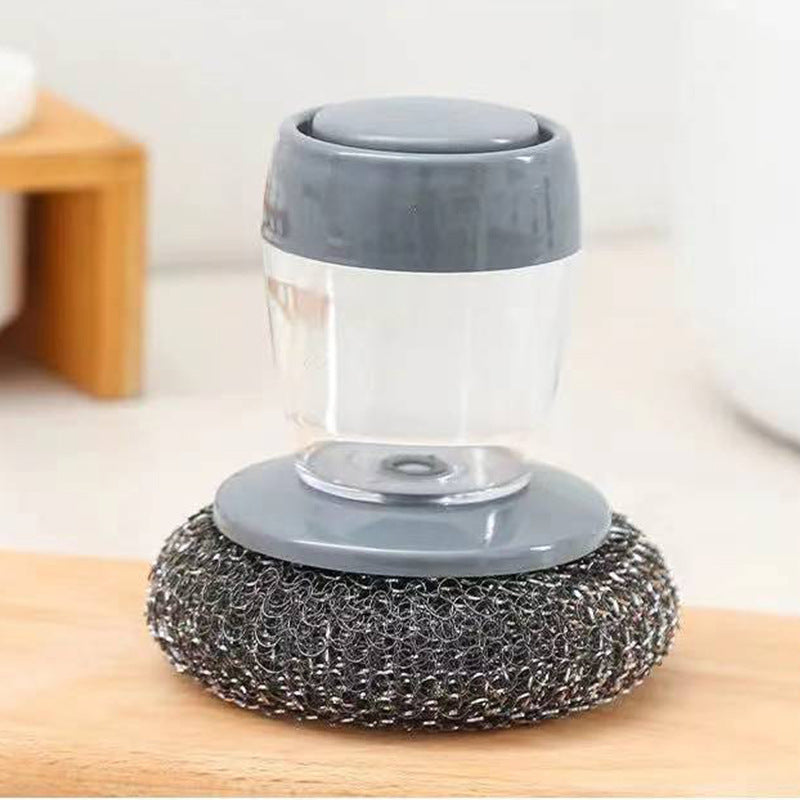 Kitchen Soap Dispensing Palm Brush