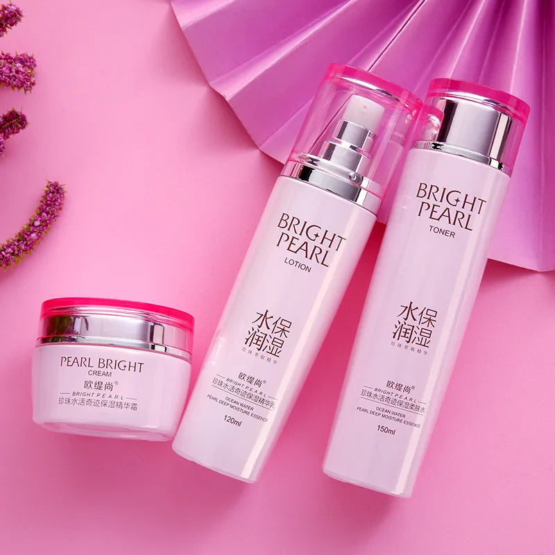 Ottishang Pearl Water Miracle Skin Care Set Hydrating And Moisturizing Facial Care Cosmetics Improve Skin Positive