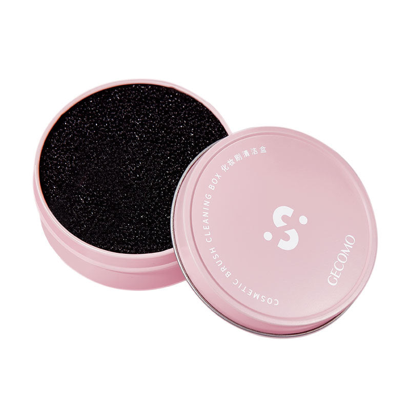 GECOMO Makeup Brush Cleaning Box Quick Cleaning Sponge Brush Disposable Dry Cleaning Box Cleaning Residual Powder Cleaning Tools