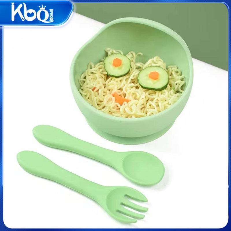 New Spot Silicone Children's Complementary Food Bowl