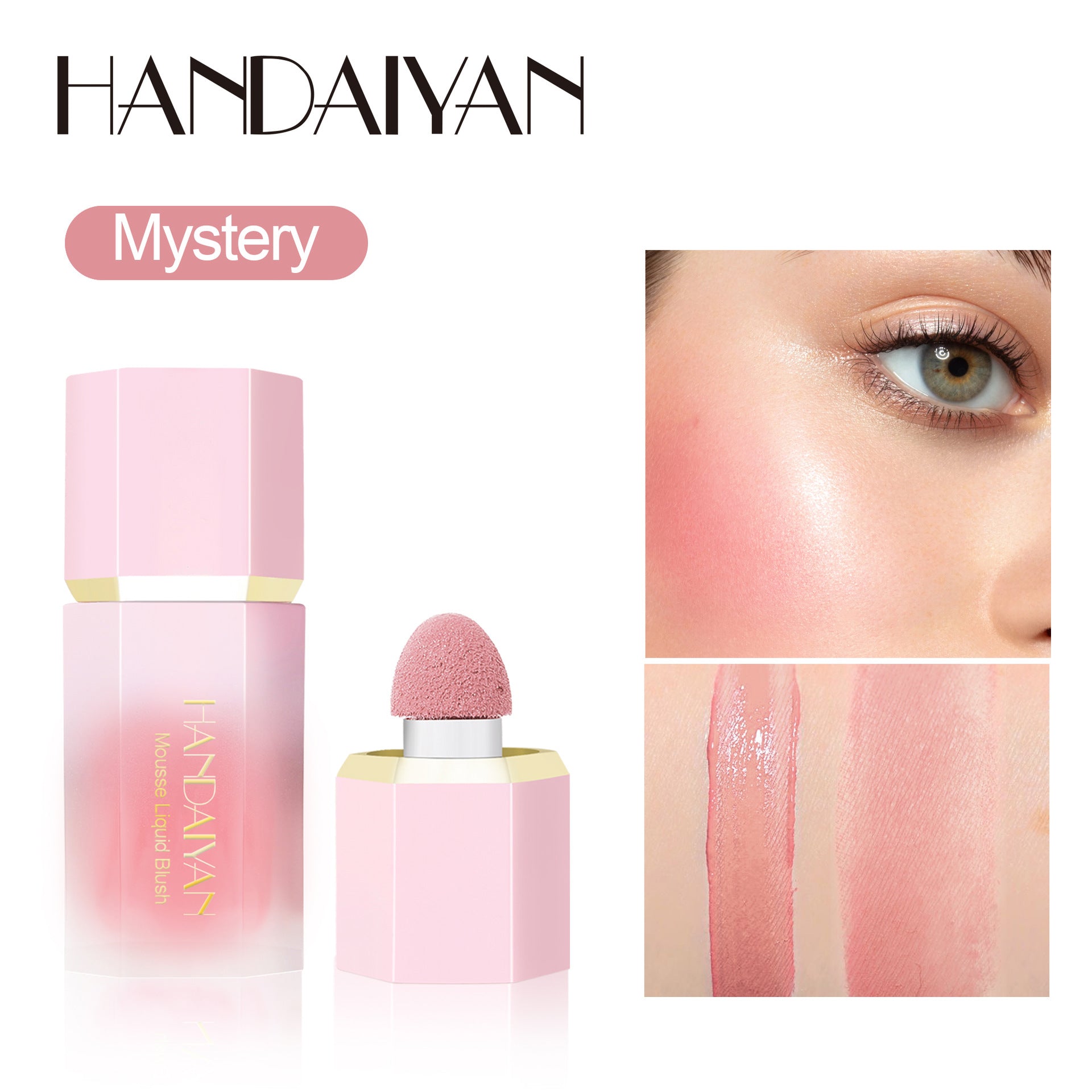 Handaiyan Liquid Blush Rosy Swelling Color Eye Shadow Repair Sun Red Female Face Rouge Water Cross-border Makeup