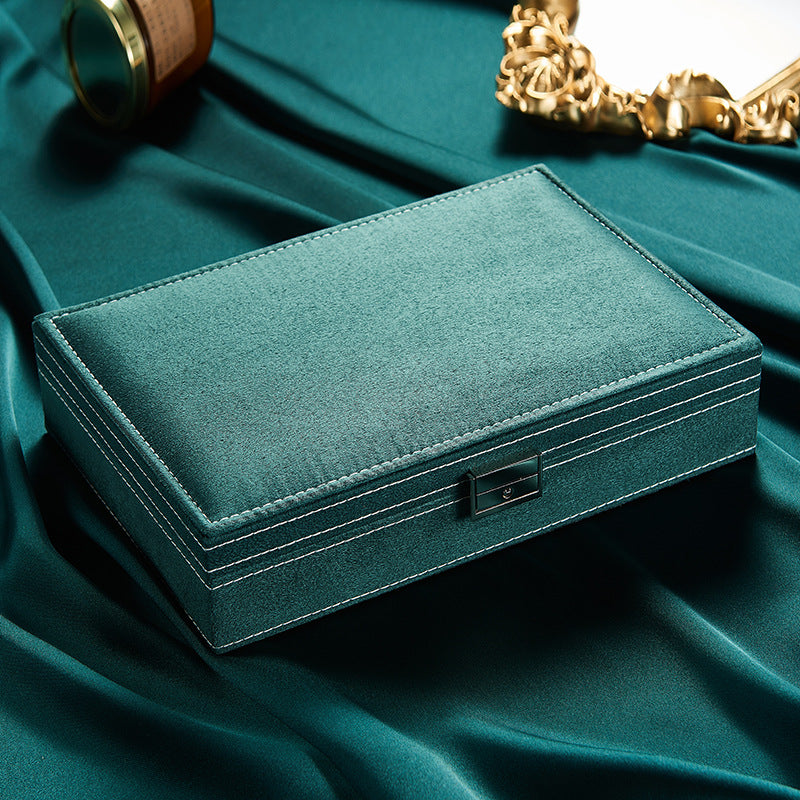Flannel Jewelry Box Jewelry Storage Box Stud Earrings Ring Box Jewelry Necklace Display Box Ins Style Jewelry Box