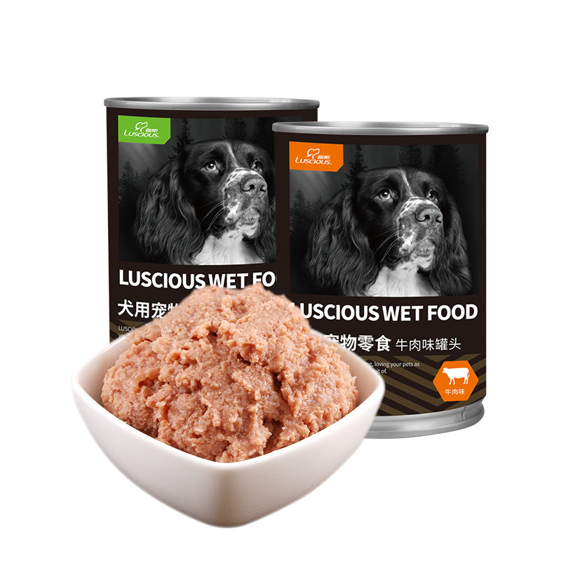 Lus Dog Meat Paste Canned Nutritious Wet Food Dog Snacks Mixed Rice Dog Food Canned Dog Pet Food Wholesale