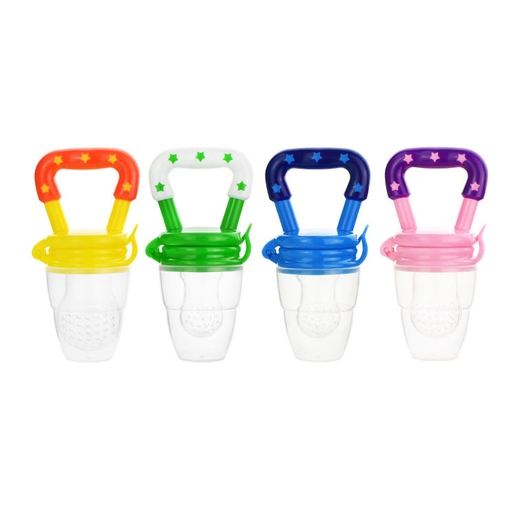 Baby Pacifier Silicone Baby Bite Music Supplementary Food Feeder Fruit Artifact Baby Teether