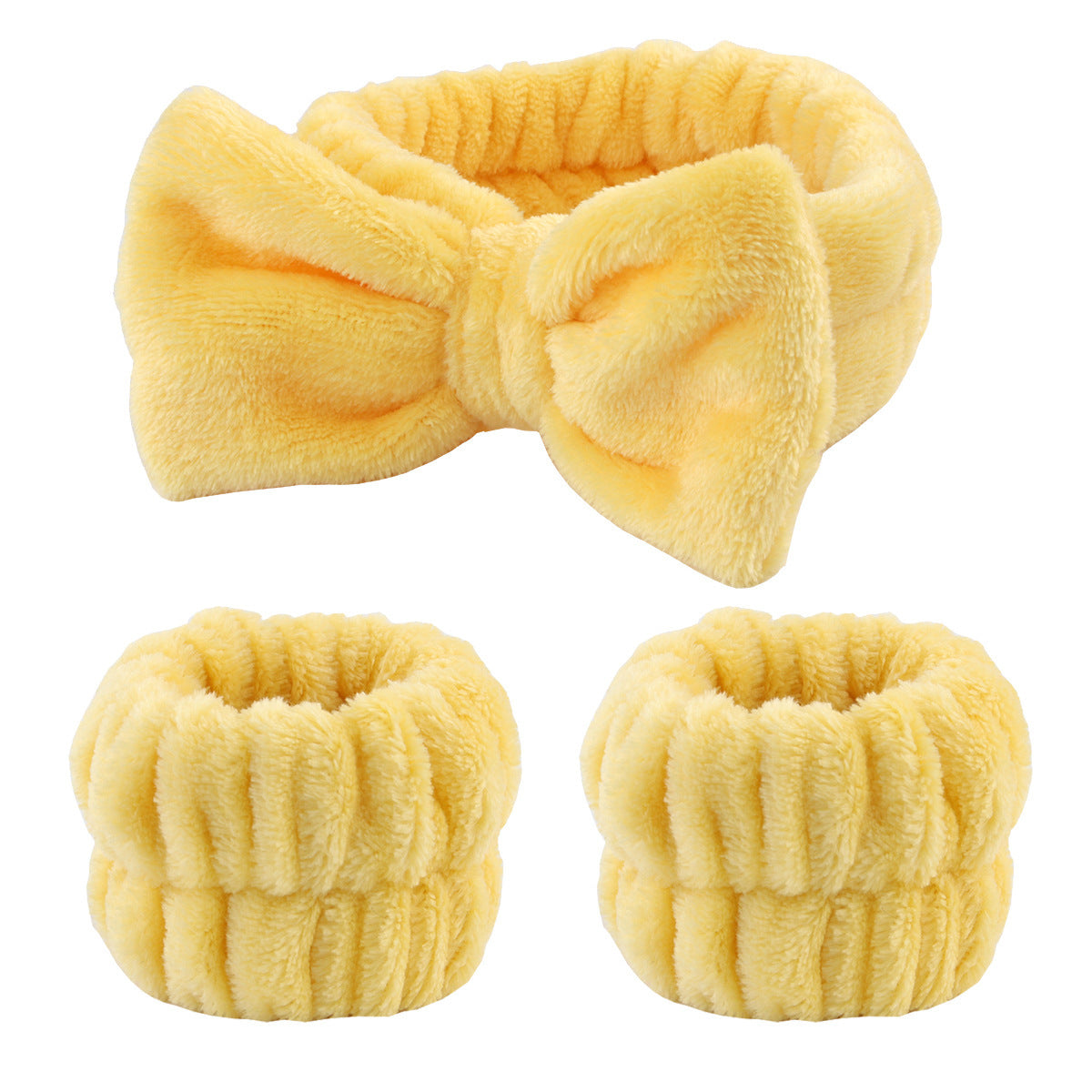 Plush Wristband Face Wash Spa Bracelet Spa Wristband Water-absorbent Sweat-absorbent Coral Velvet Waterproof Hairband