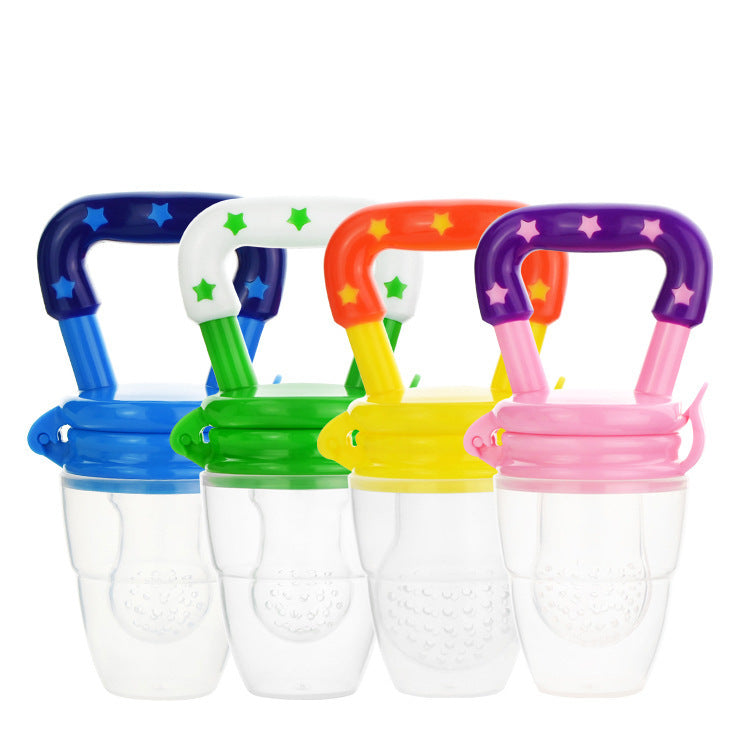 Baby Pacifier Silicone Baby Bite Music Supplementary Food Feeder Fruit Artifact Baby Teether