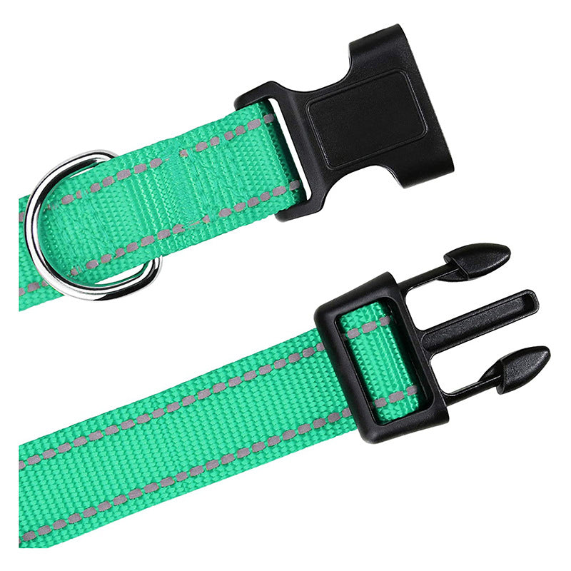 Dog Collar Reflective Dog Neck Ring Size Medium-sized Dog Anti-falling Anti-Le Dog Walking Puppy Traction Ring Pet Dog Neck