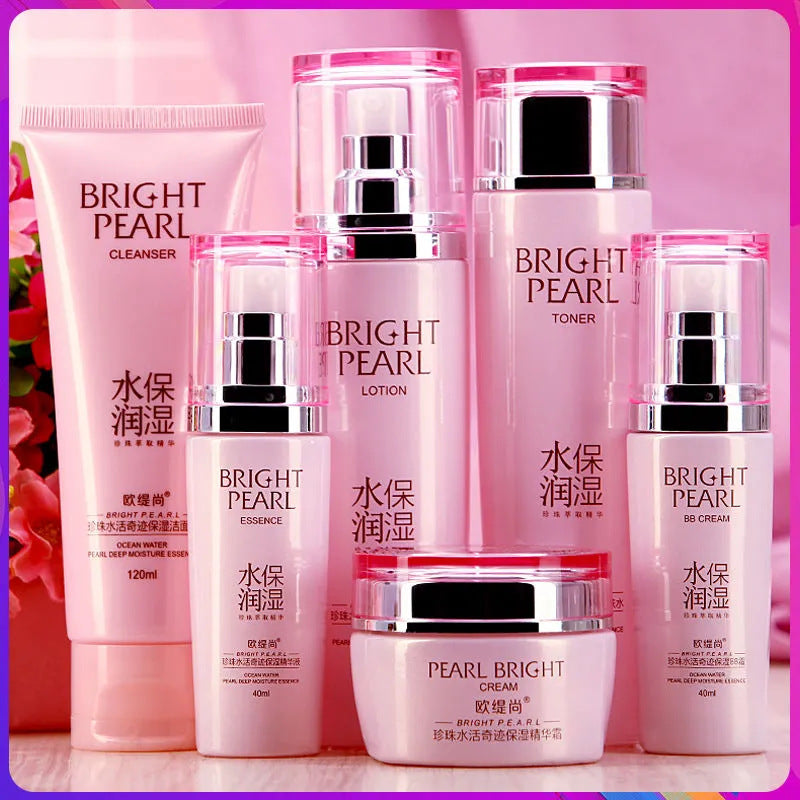Ottishang Pearl Water Miracle Skin Care Set Hydrating And Moisturizing Facial Care Cosmetics Improve Skin Positive